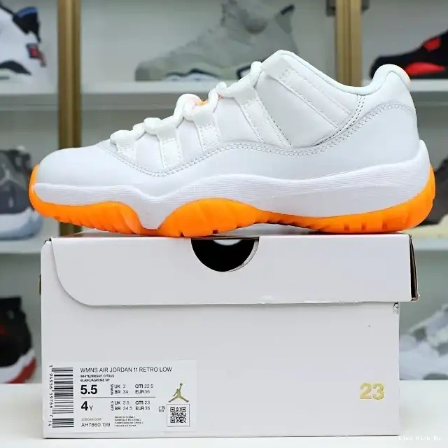 CITRUS' 11 WMNS RETRO LOW Kimikick AIR 'BRIGHT JORDAN 0823